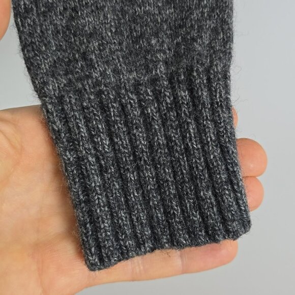 Black Brown 1826 Men's Grey Lambswool Blend 1/4 Zip Pullover Sweater Size Small - Picture 7 of 14